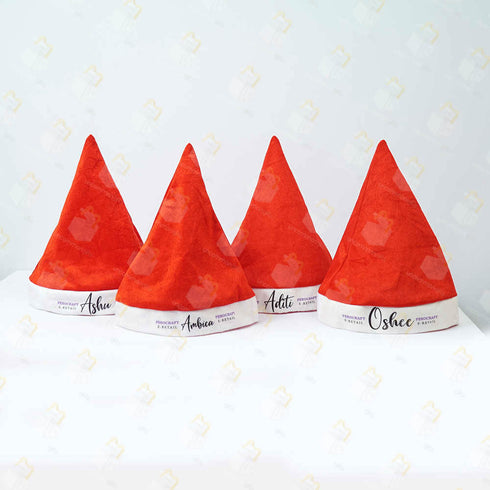 Customized Santa Hat Set of 4